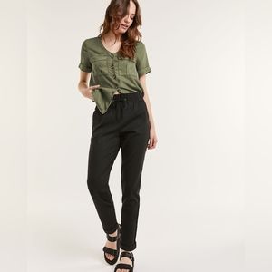 High rise tapered pant with drawstring - Size 8 tall - Reitmans